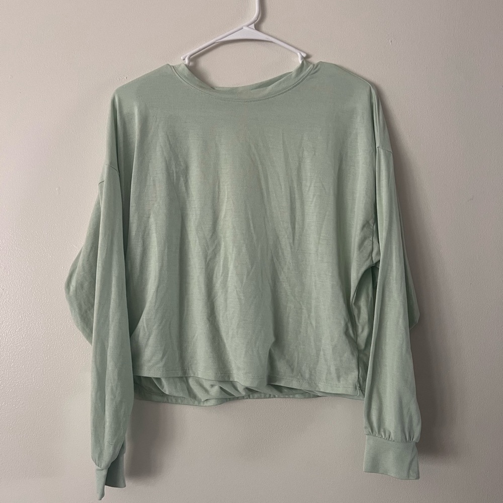 Old Navy Womens Green/Yellow Long Sleeve Tee Size XS